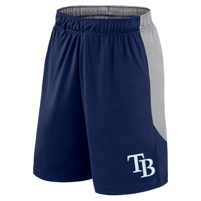MLB Fanatics Navy/Gray Tampa Bay Rays Go Hard Shorts
