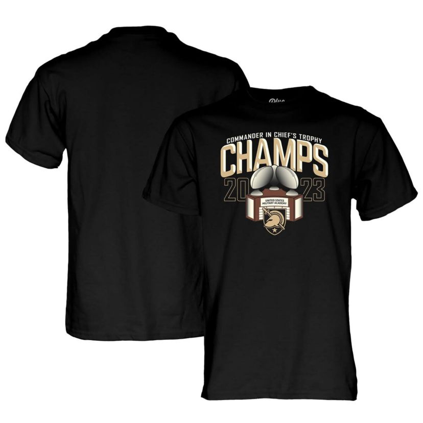 Army Black Knights NCAA Army Knights 2023 Commander-in-Chiefs Trophy Winner T-Shirt
