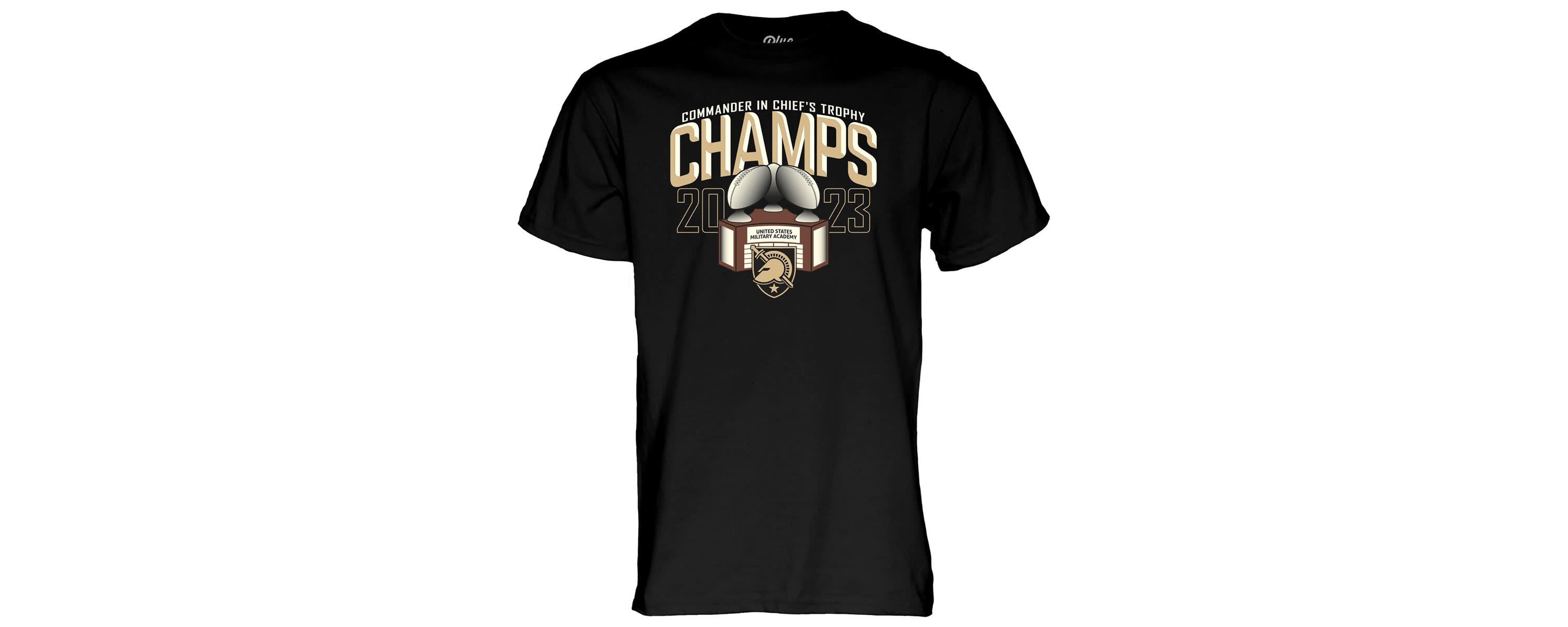 Army Black Knights NCAA Army Knights 2023 Commander-in-Chiefs Trophy Winner T-Shirt