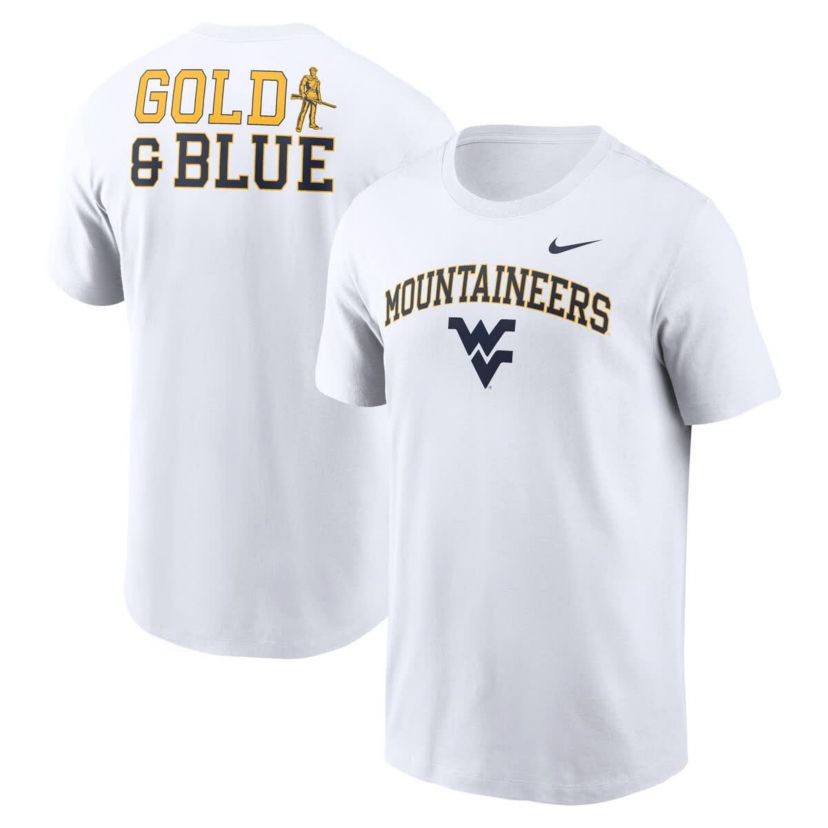 NCAA Nike West Virginia Mountaineers Blitz 2-Hit T-Shirt