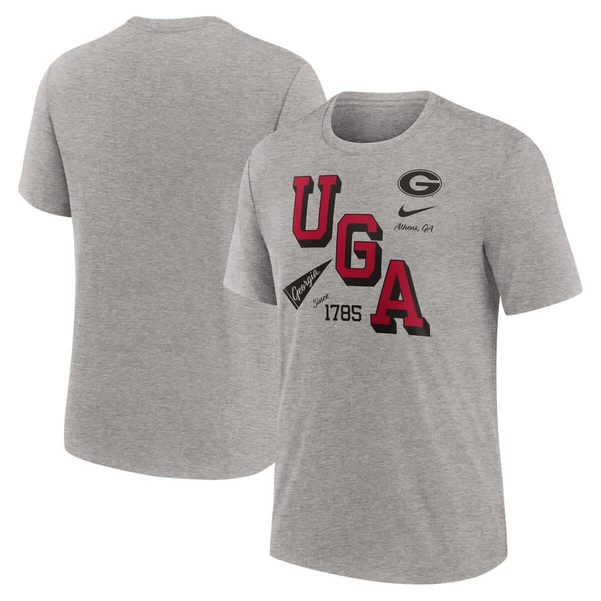 NCAA Nike Georgia Bulldogs Blitz Roll Call Tri-Blend T-Shirt