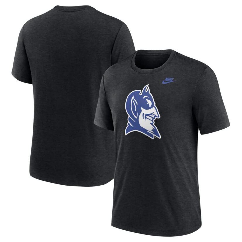 Duke Blue Devils NCAA Nike Duke Devils Blitz Legacy Primary Tri-Blend T-Shirt