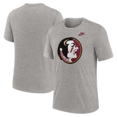 Men's NCAA Nike Florida State Seminoles Blitz Legacy Primary Tri-Blend T-Shirt, Gray, 2XL