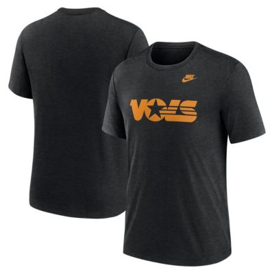 Men's NCAA Nike Tennessee Volunteers Blitz Legacy Primary Tri-Blend T-Shirt, Black, XL