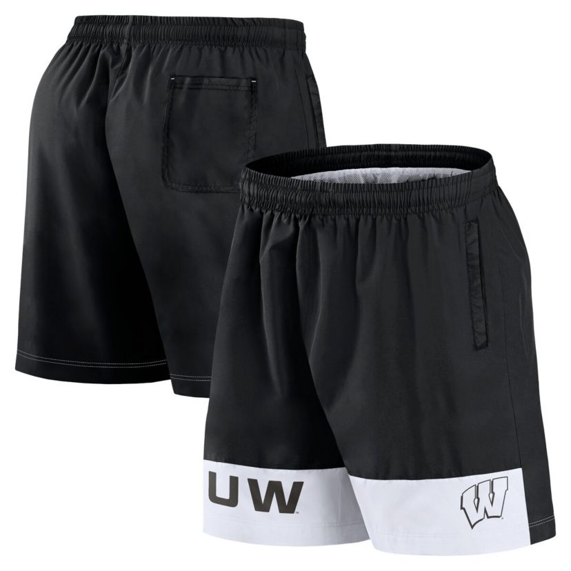 NCAA Fanatics Wisconsin Badgers Elements Intensity Woven Shorts