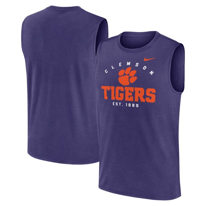 NCAA Nike Clemson Tigers Primetime Legend Dri-FIT Muscle Tank Top
