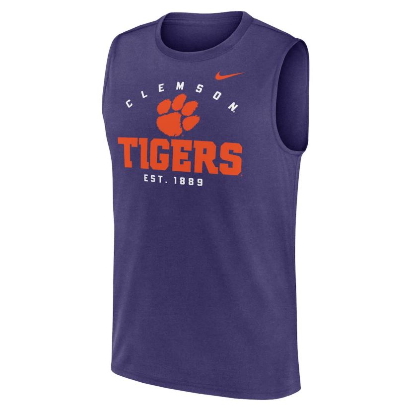 NCAA Nike Clemson Tigers Primetime Legend Dri-FIT Muscle Tank Top