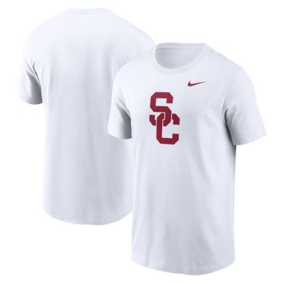 Men's NCAA Nike USC Trojans Primetime Evergreen Logo T-Shirt, White, Small