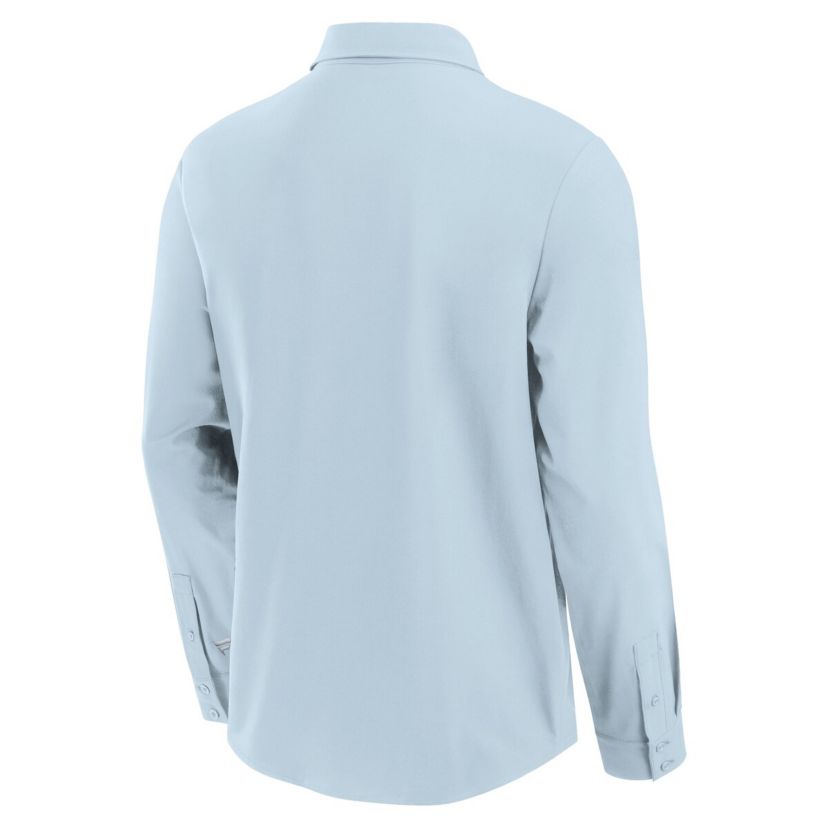 MLB Fanatics Light Chicago Cubs Front Office Long Sleeve Button-Up Shirt