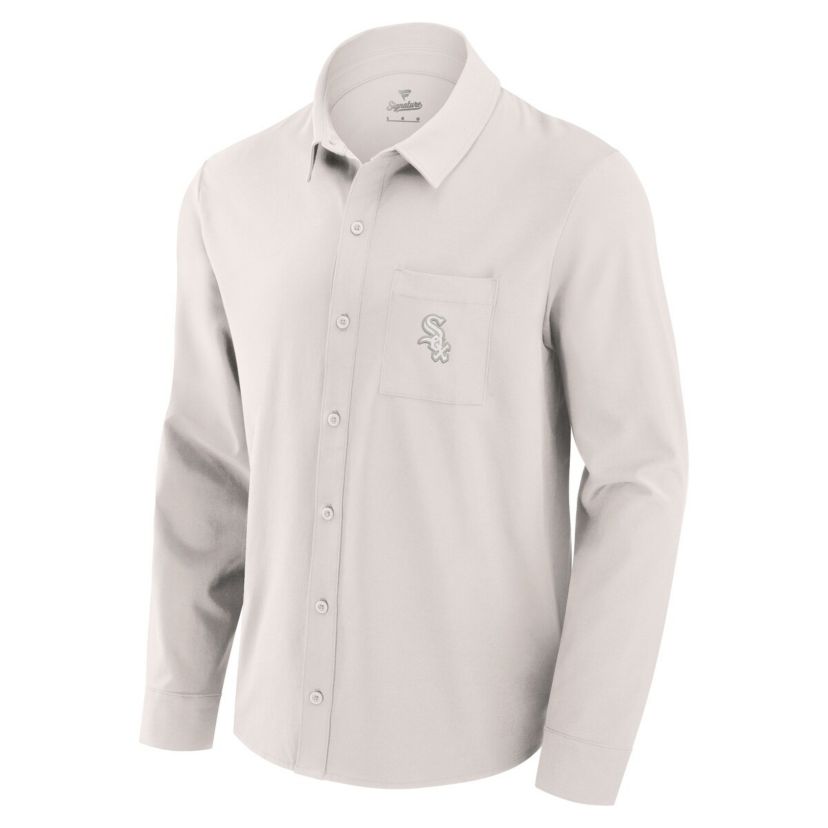 Chicago White Sox MLB Fanatics Chicago Sox Front Office Long Sleeve Button-Up Shirt