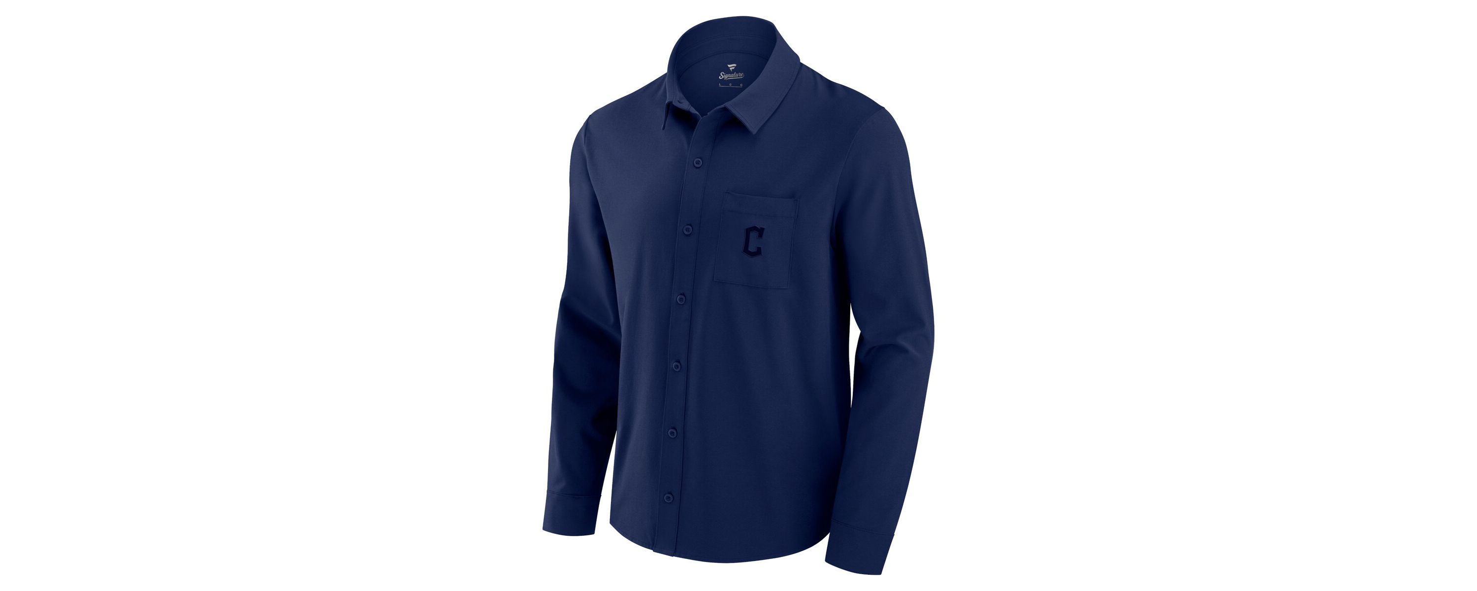 MLB Fanatics Cleveland Guardians Front Office Long Sleeve Button-Up Shirt