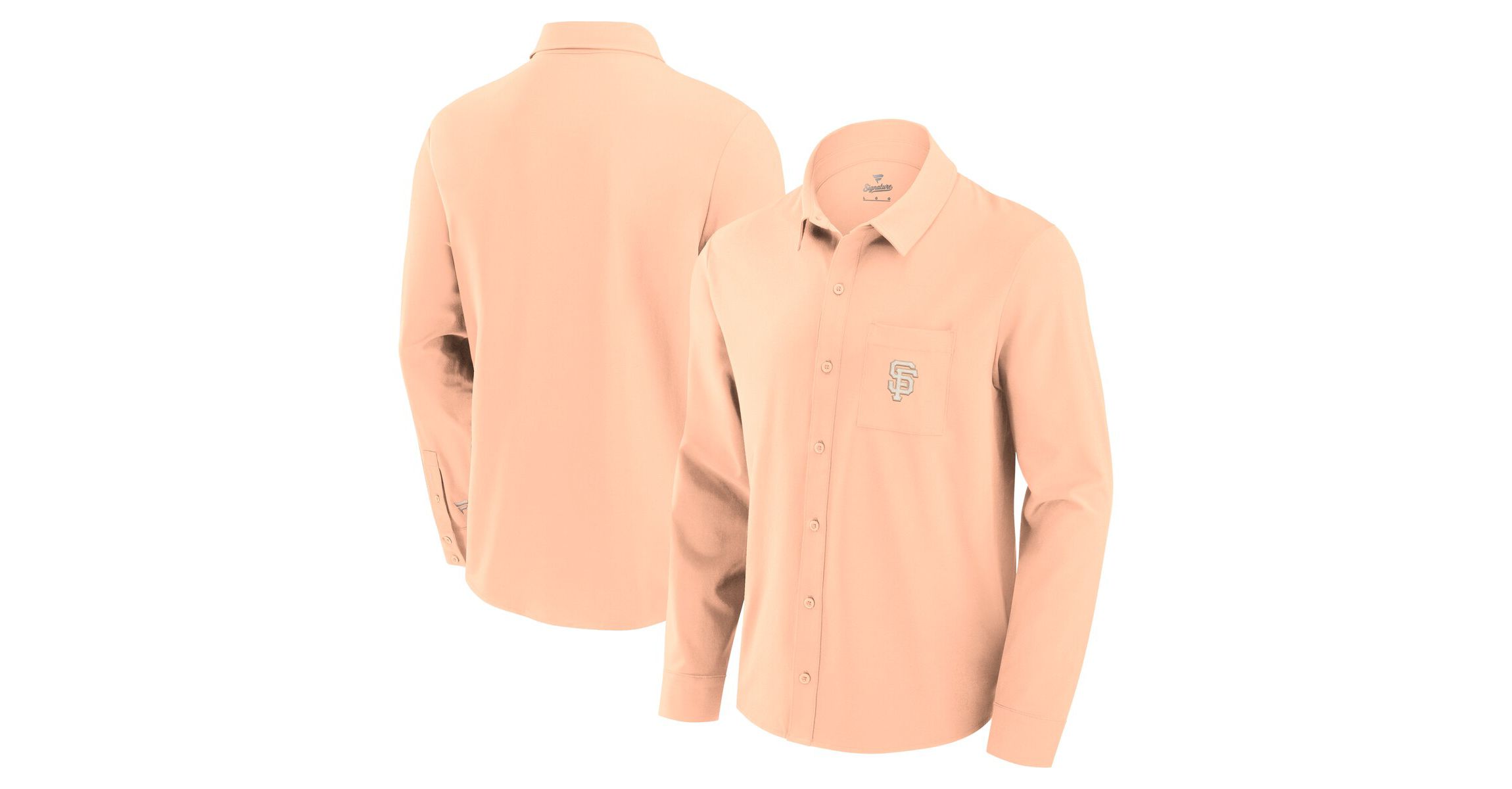 MLB Fanatics Light San Francisco Giants Front Office Long Sleeve Button-Up Shirt