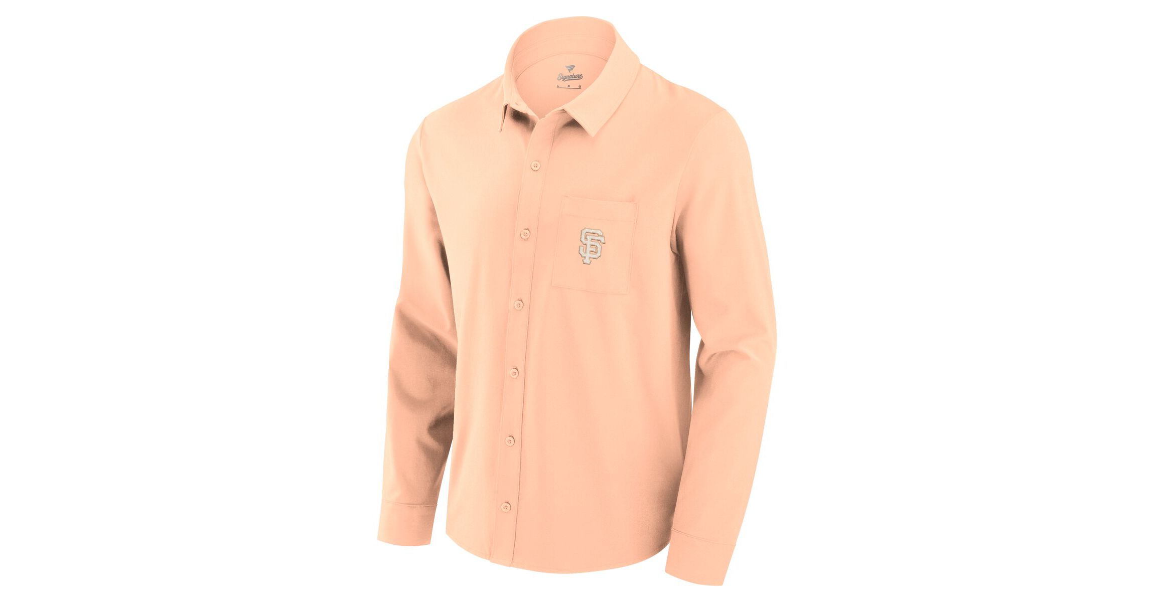 MLB Fanatics Light San Francisco Giants Front Office Long Sleeve Button-Up Shirt