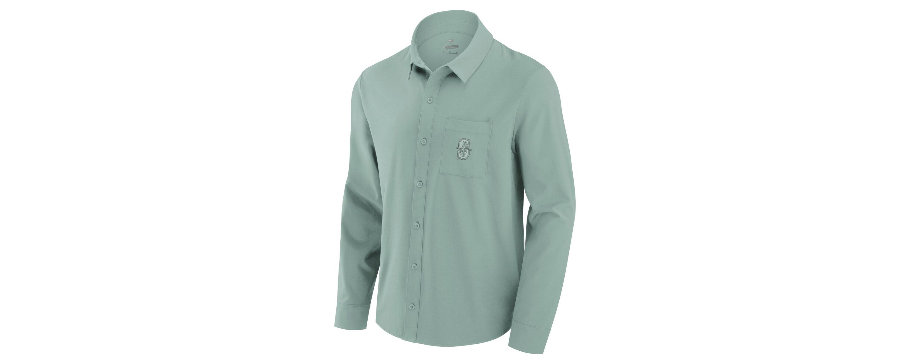 MLB Fanatics Seattle Mariners Front Office Long Sleeve Button-Up Shirt