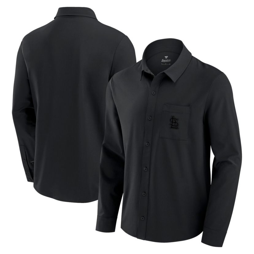 MLB Fanatics St. Louis Cardinals Front Office Long Sleeve Button-Up Shirt