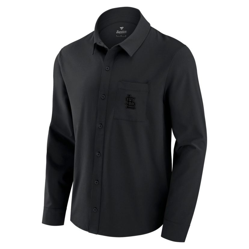 MLB Fanatics St. Louis Cardinals Front Office Long Sleeve Button-Up Shirt