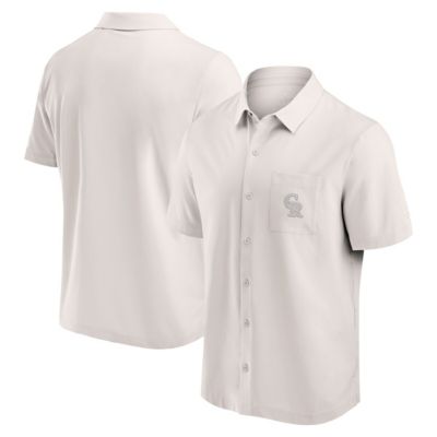 Men's MLB Fanatics Colorado Rockies Front Office Button-Up Shirt