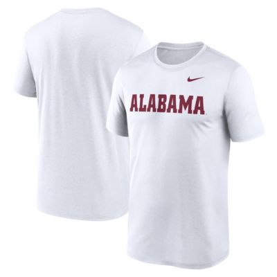 Men's Alabama Crimson Tide NCAA Nike Alabama Tide Primetime Legend Wordmark T-Shirt, White, Large