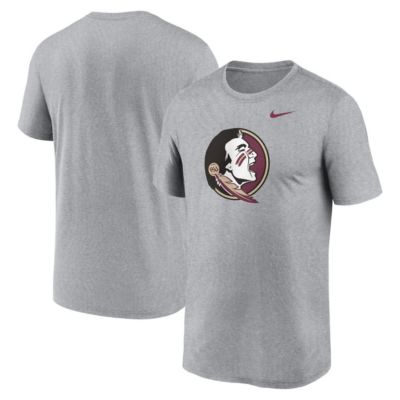 Men's NCAA Nike Florida State Seminoles Primetime Legend Logo T-Shirt, Gray, Large