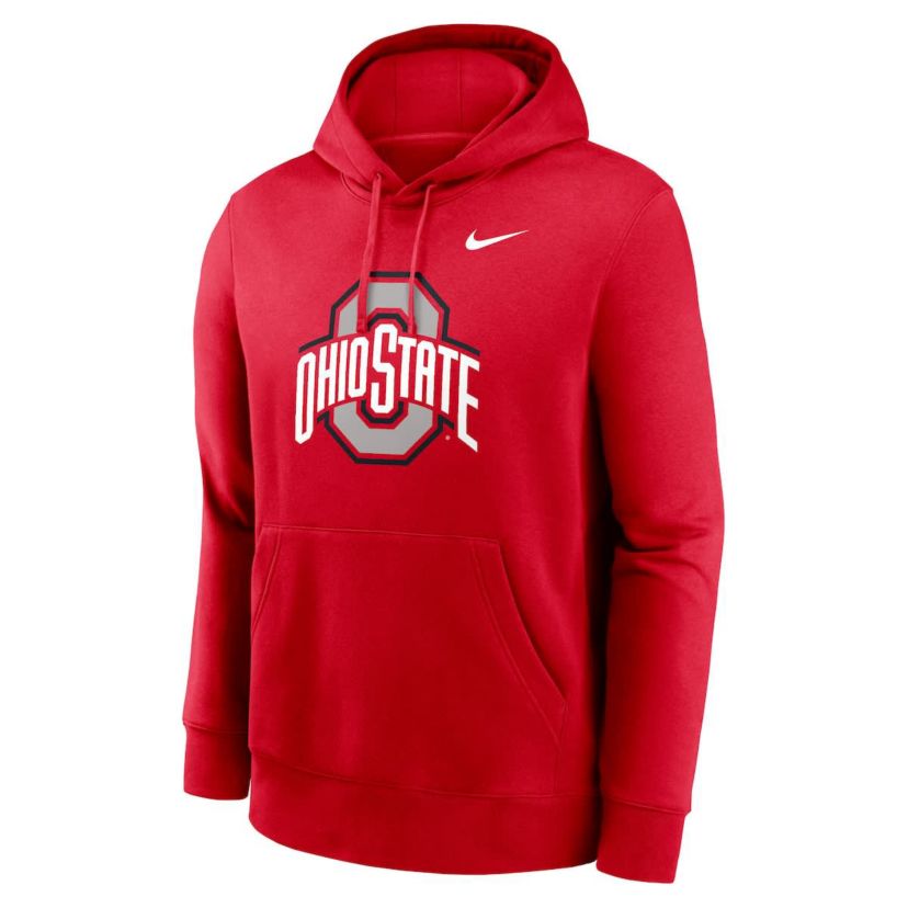NCAA Nike Ohio State Buckeyes Primetime Club Fleece Pullover Hoodie