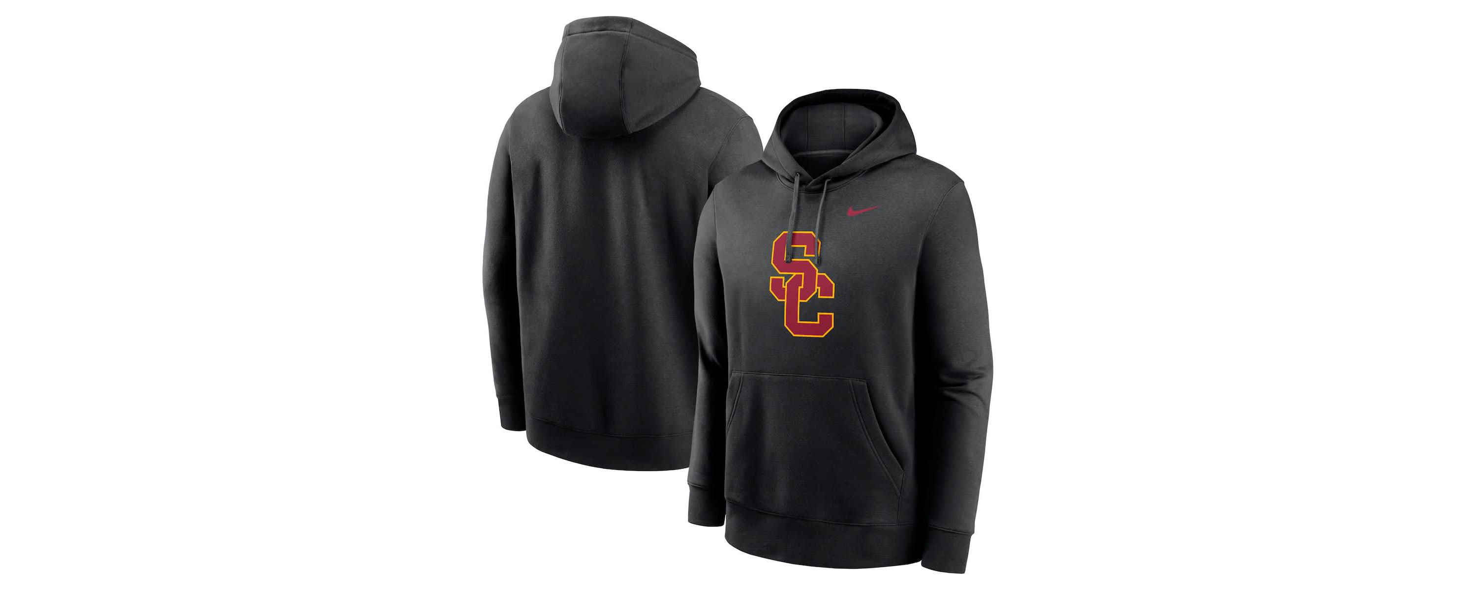 NCAA Nike USC Trojans Primetime Club Fleece Pullover Hoodie