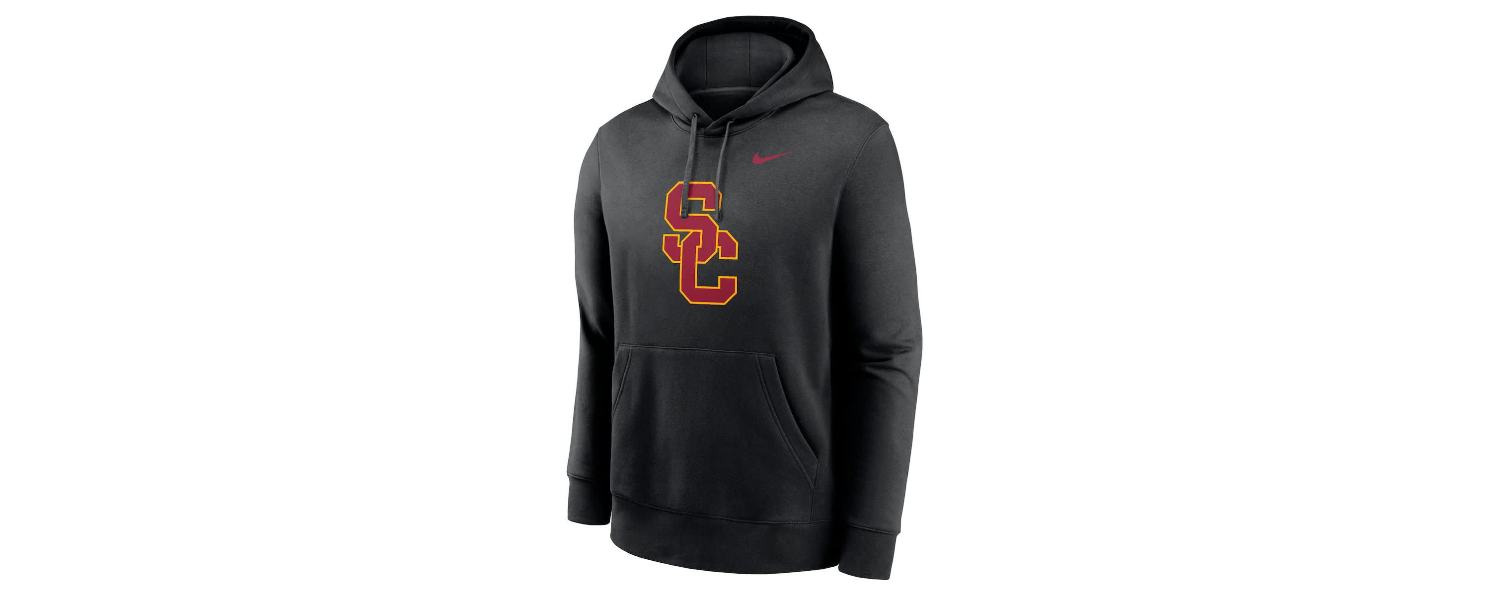 NCAA Nike USC Trojans Primetime Club Fleece Pullover Hoodie