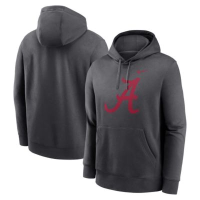 Men's Alabama Crimson Tide NCAA Nike Alabama Tide Primetime Club Fleece Pullover Hoodie, 2XL