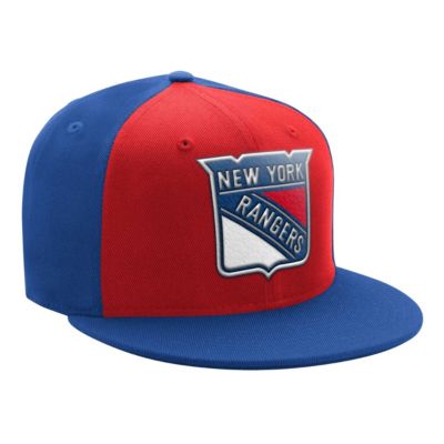 Starter Men's NHL Red/Blue New York Rangers Logo Two-Tone Snapback Hat