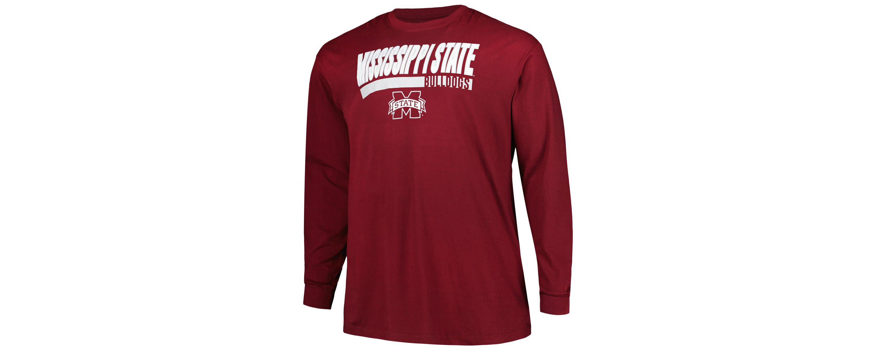 NCAA Mississippi State Bulldogs Big & Tall Two-Hit Long Sleeve T-Shirt