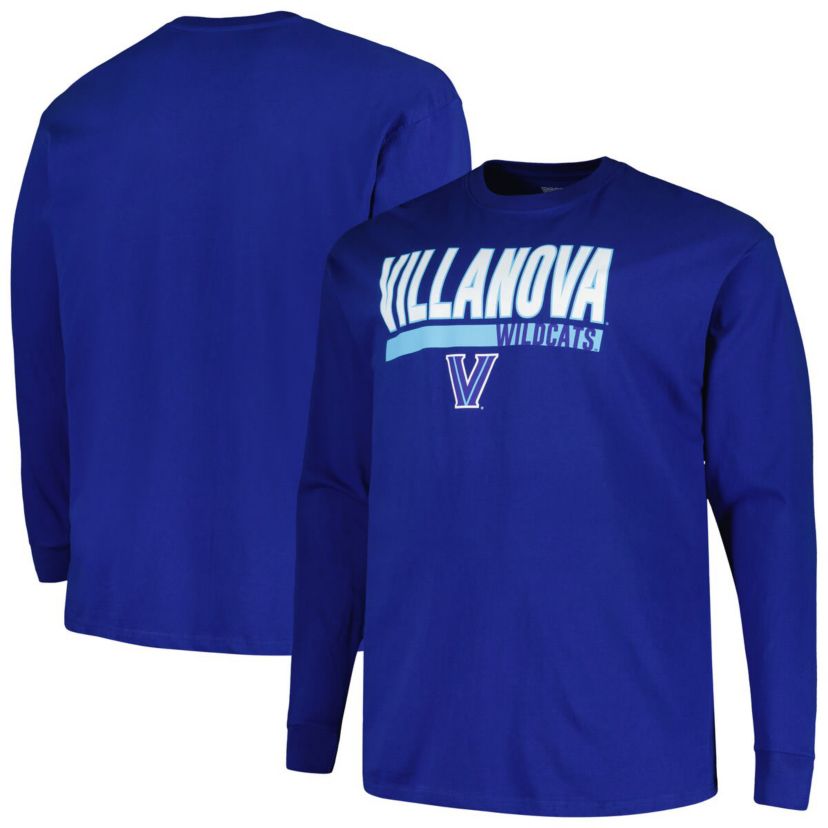 NCAA Villanova Wildcats Big & Tall Two-Hit Long Sleeve T-Shirt