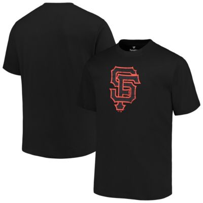 Profile Men's MLB San Francisco Giants Big & Tall Primary Logo T-Shirt, Black, 5XL