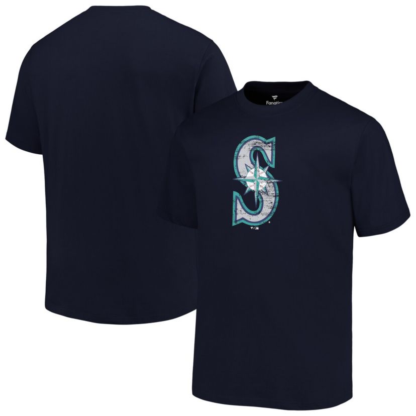 MLB Seattle Mariners Big & Tall Primary Logo T-Shirt