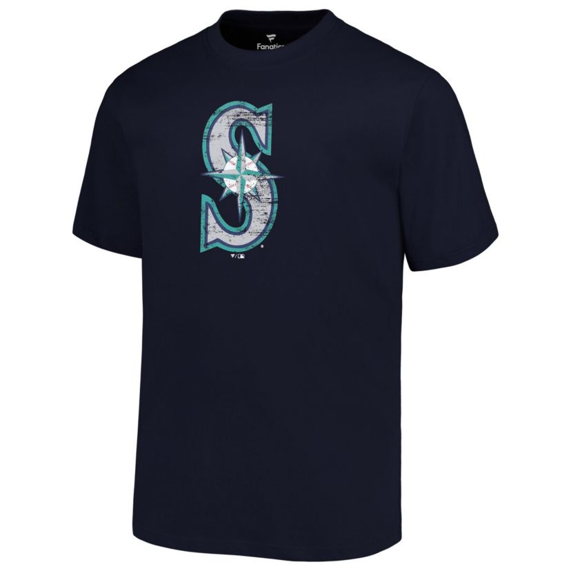 MLB Seattle Mariners Big & Tall Primary Logo T-Shirt