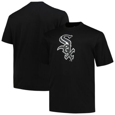 Profile Men's Chicago White Sox MLB Chicago Sox Big & Tall Primary Logo T-Shirt, Black, 4XL Tall