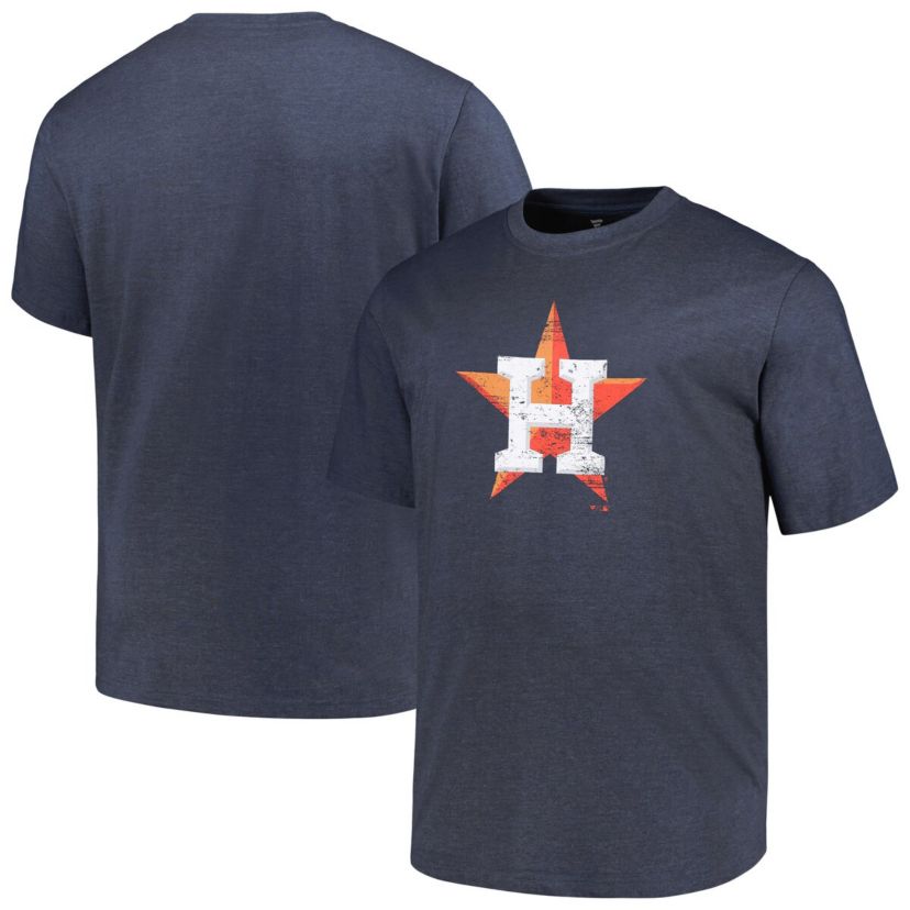 MLB Houston Astros Big & Tall Weathered Logo T-Shirt