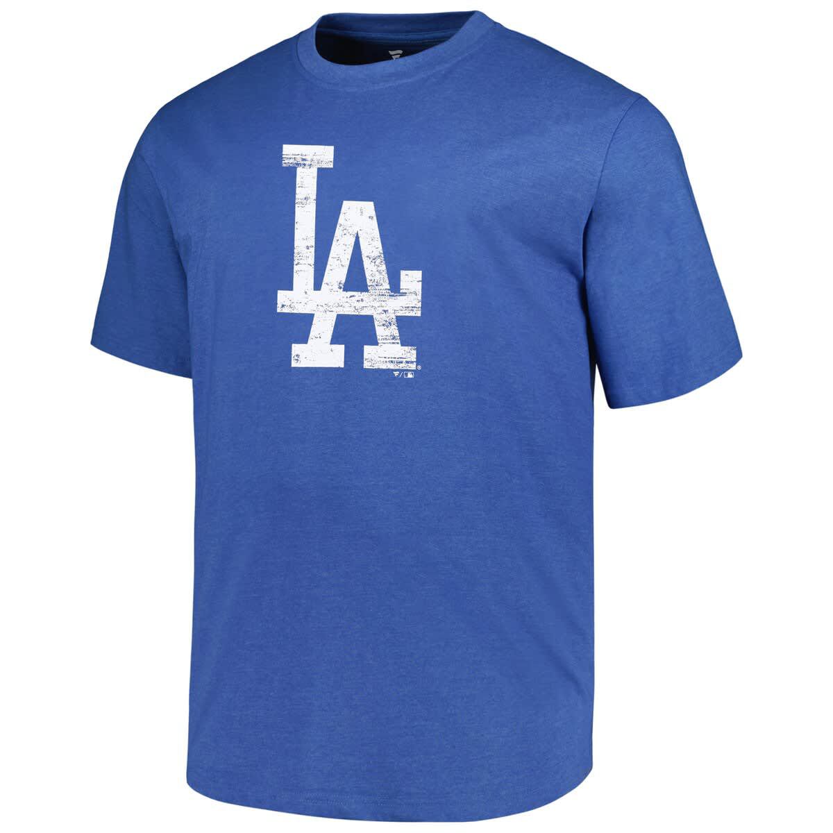 MLB Los Angeles Dodgers Big & Tall Weathered Logo T-Shirt