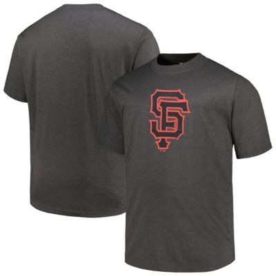 Profile Men's MLB San Francisco Giants Big & Tall Weathered Logo T-Shirt, Black, 4XLT