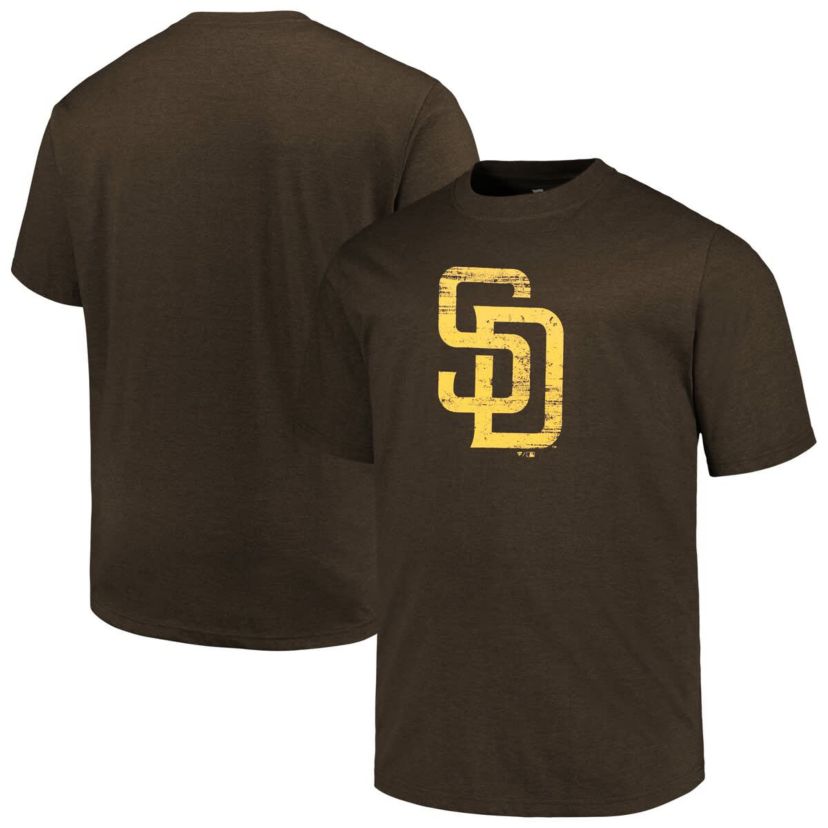 MLB San Diego Padres Big & Tall Weathered Logo T-Shirt