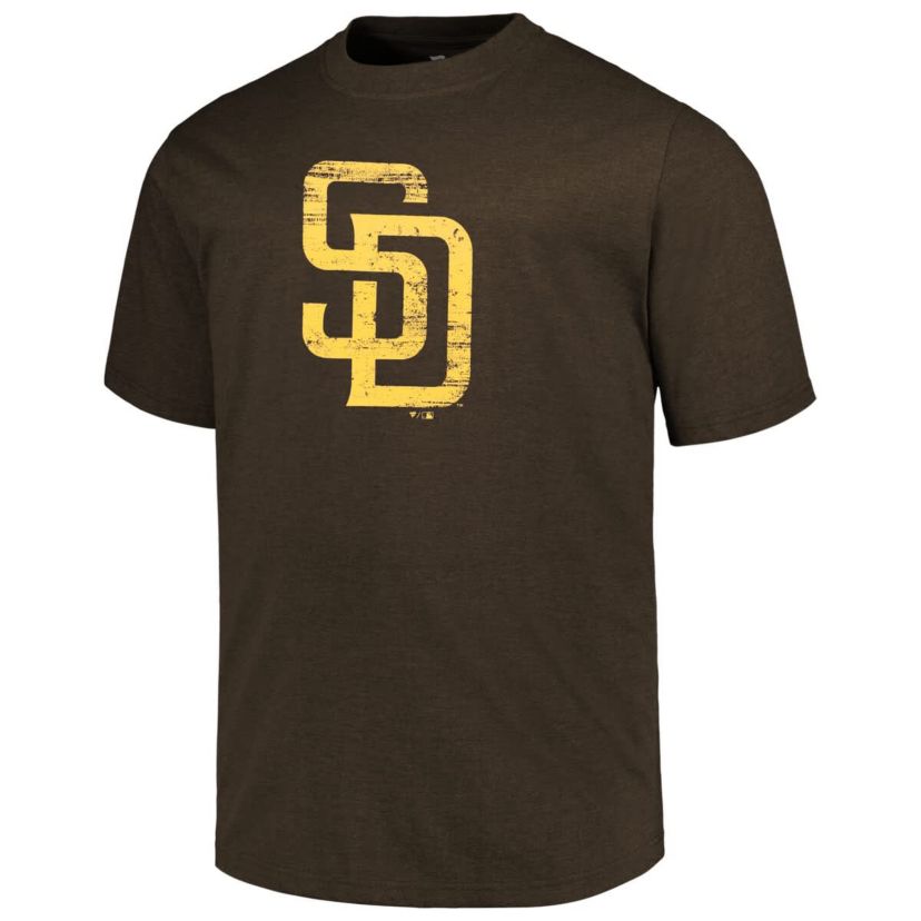 MLB San Diego Padres Big & Tall Weathered Logo T-Shirt