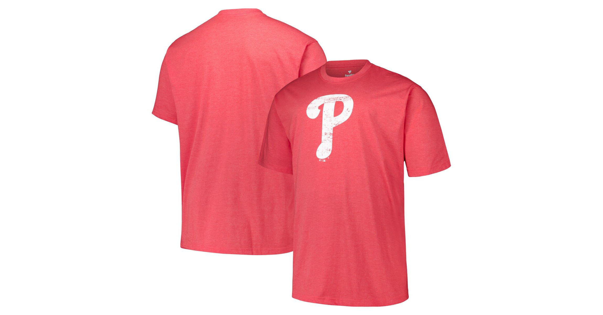 MLB Philadelphia Phillies Big & Tall Weathered Logo T-Shirt