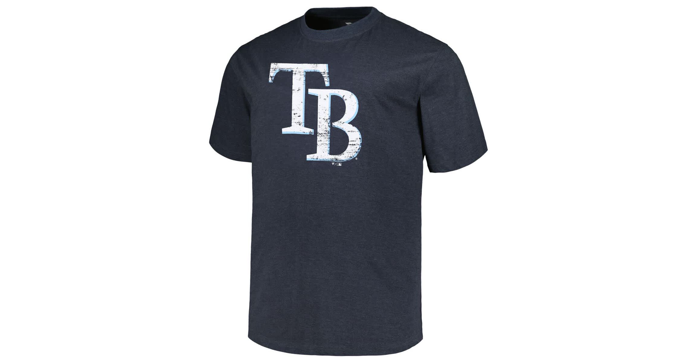 MLB Tampa Bay Rays Big & Tall Weathered Logo T-Shirt