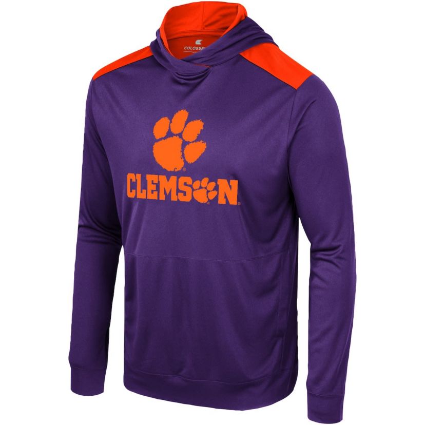 NCAA Clemson Tigers Warm Up Long Sleeve Hoodie T-Shirt