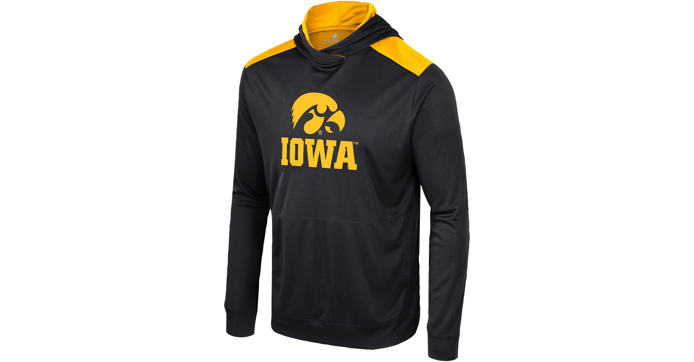 NCAA Iowa Hawkeyes Warm Up Long Sleeve Hoodie T-Shirt