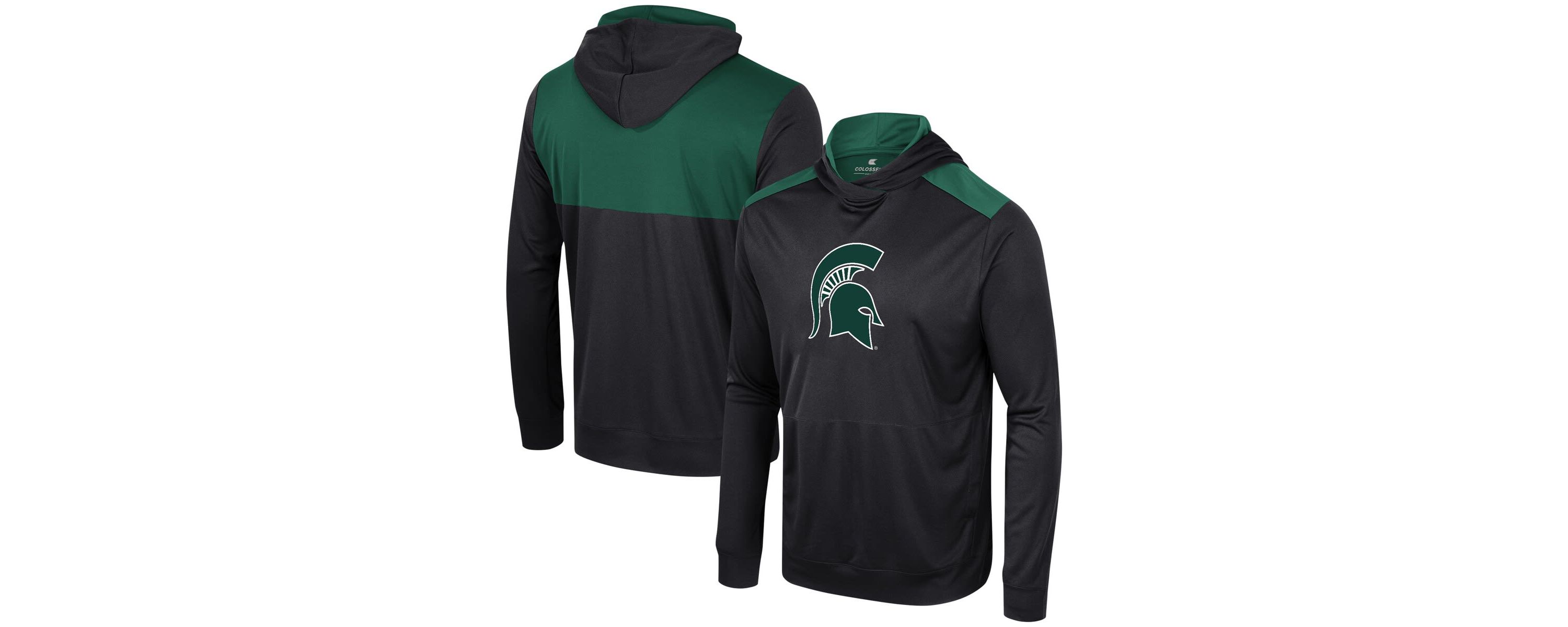NCAA Michigan State Spartans Warm Up Long Sleeve Hoodie T-Shirt