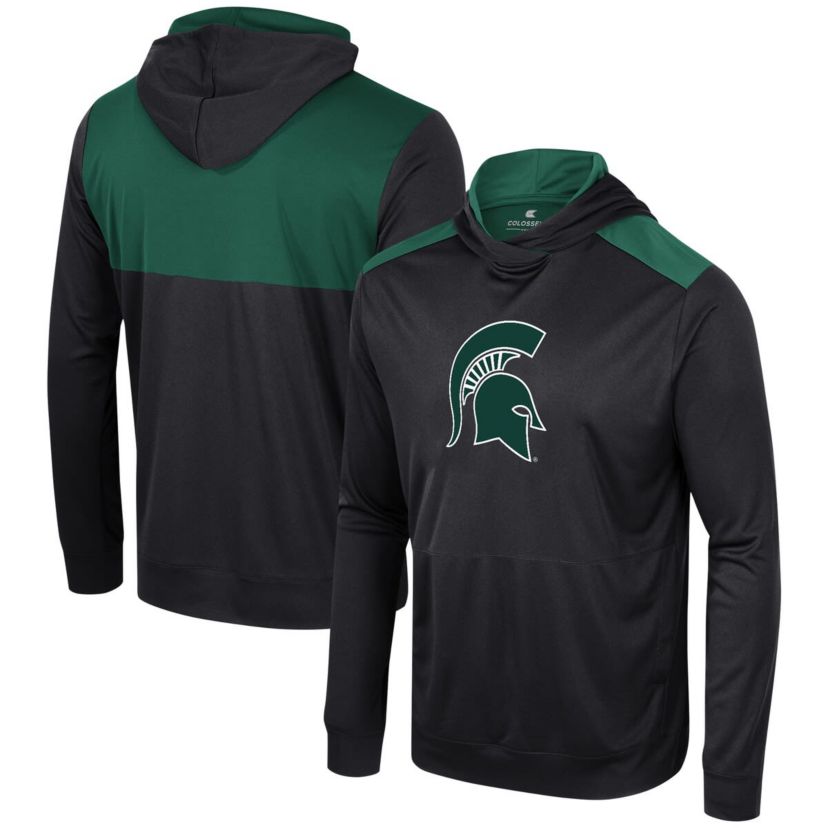 NCAA Michigan State Spartans Warm Up Long Sleeve Hoodie T-Shirt