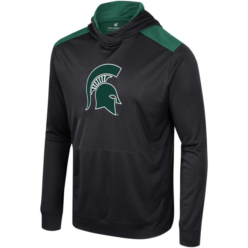 NCAA Michigan State Spartans Warm Up Long Sleeve Hoodie T-Shirt