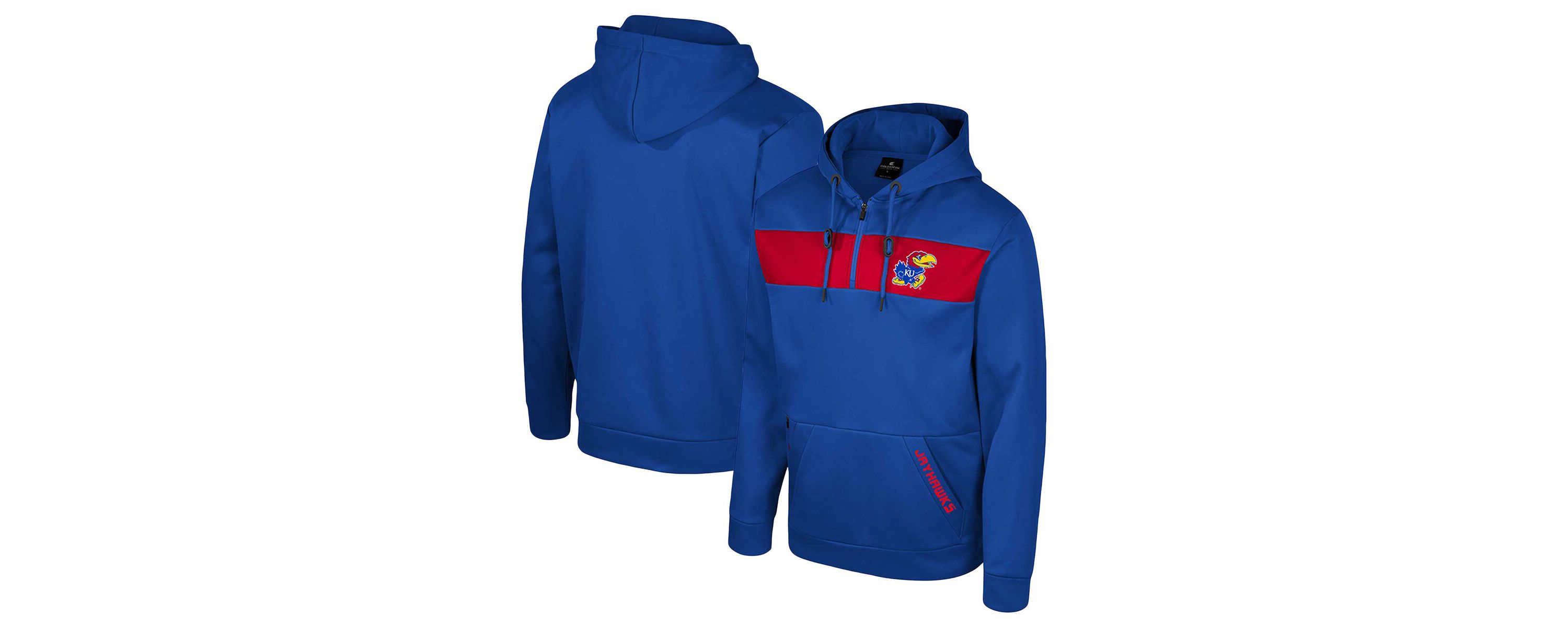 NCAA Kansas Jayhawks Quarter-Zip Hoodie