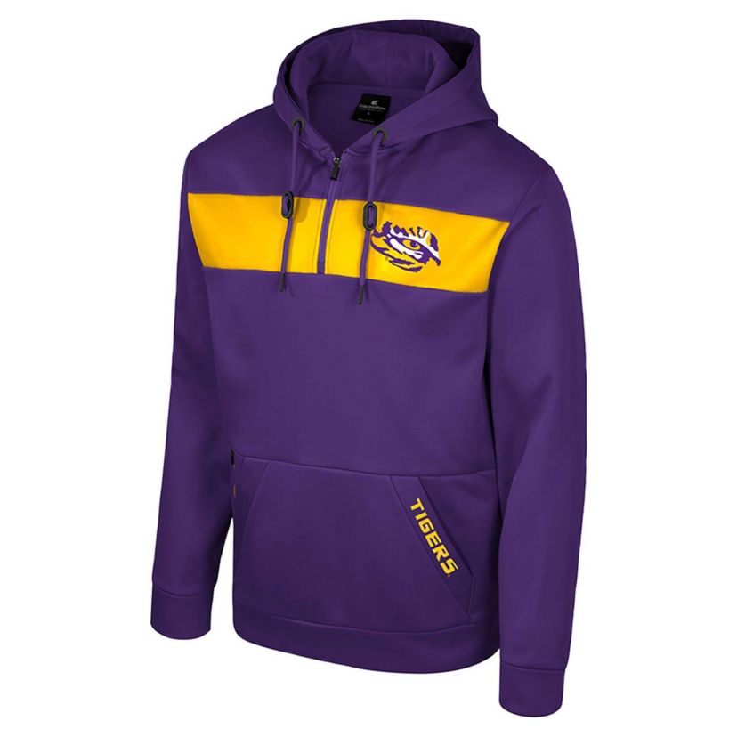 NCAA LSU Tigers Quarter-Zip Hoodie