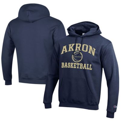 Champion Mens NCAA Akron Zips Icon Logo Basketball Eco Powerblend Pullover Hoodie
