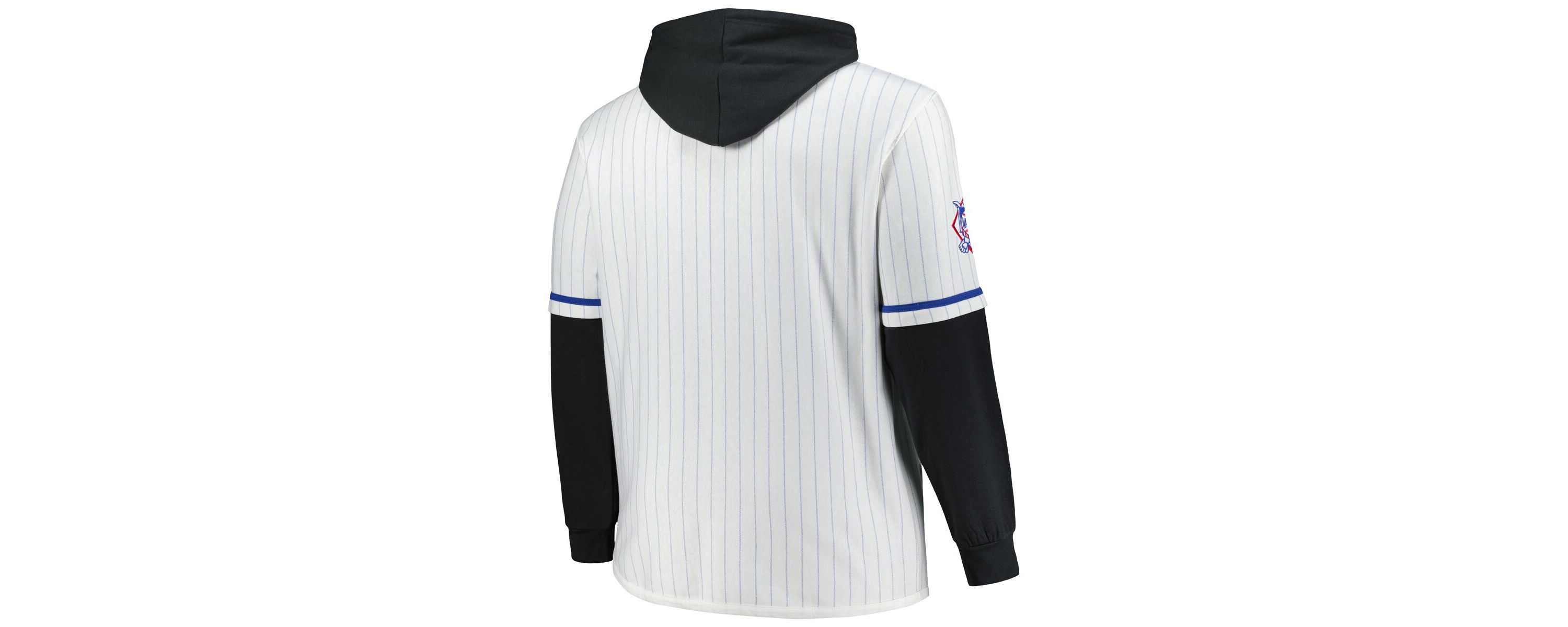 MLB New York Mets Big & Tall Pinstripe Double Header Collection Pullover Hoodie